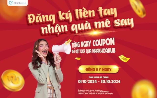 Khuyến mãi tháng 10, NhaKhoaHub tặng Coupon siêu hời