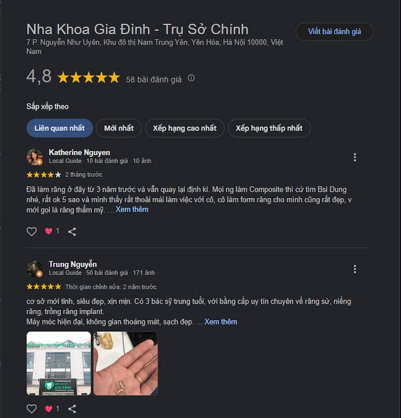 Đánh giá từ khách hàng