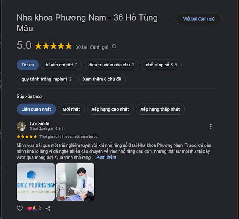 Đánh giá khách hàng