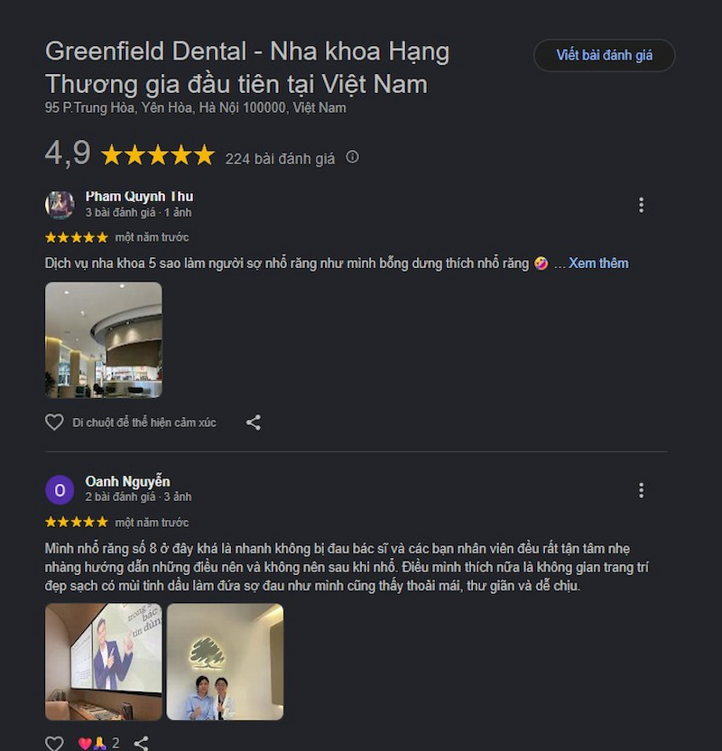 Đánh giá khách hàng