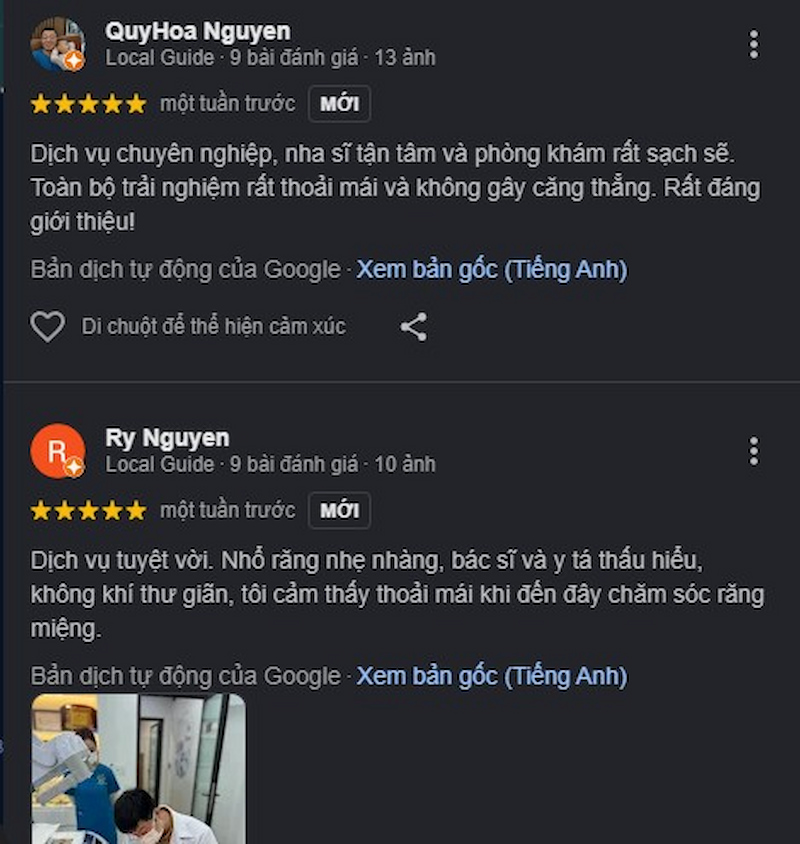 Đánh giá khách hàng