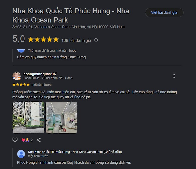 Đánh giá khách hàng