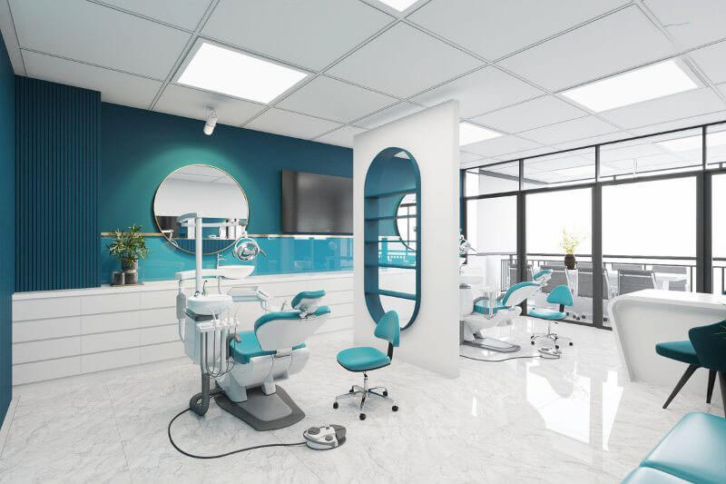 Ghế nha khoa tự động cùng hệ thống máy hấp tiệt trùng trung tâm đảm bảo môi trường vô khuẩn