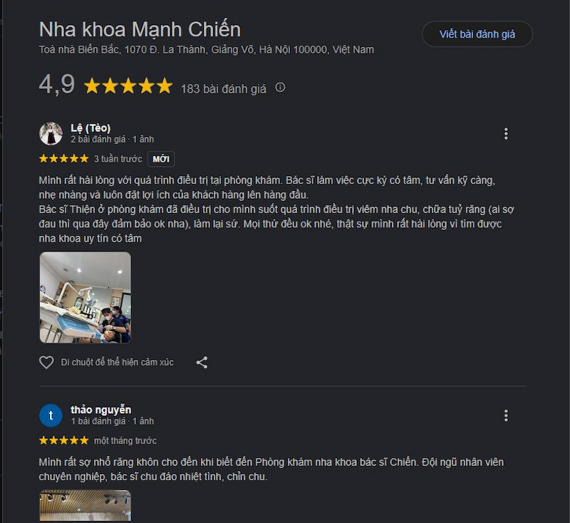 Đánh giá khách hàng 