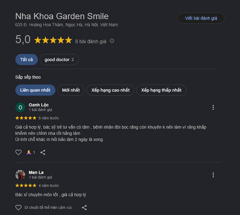 Đánh giá khách hàng 