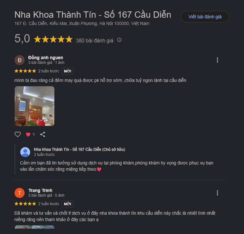 Đánh giá khách hàng