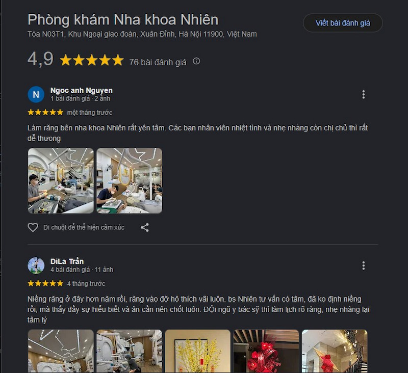 Đánh giá khách hàng