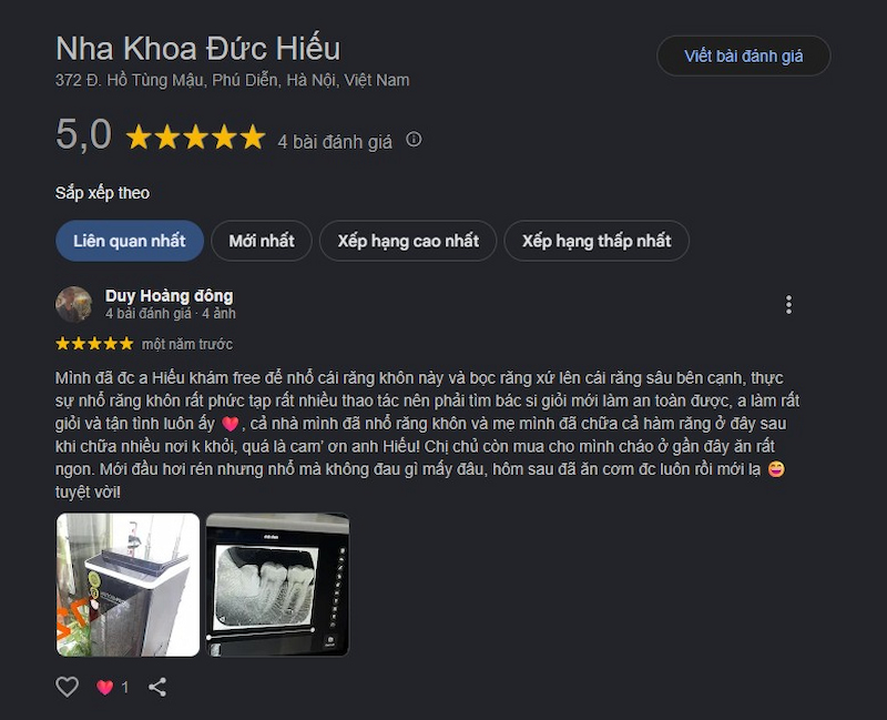 Đánh giá khách hàng