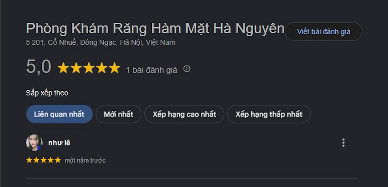 Đánh giá khách hàng