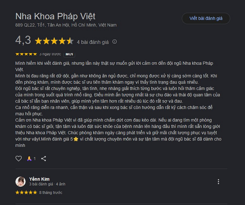 Đánh giá khách hàng