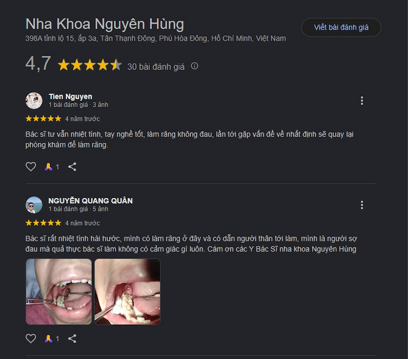 Đánh giá khách hàng