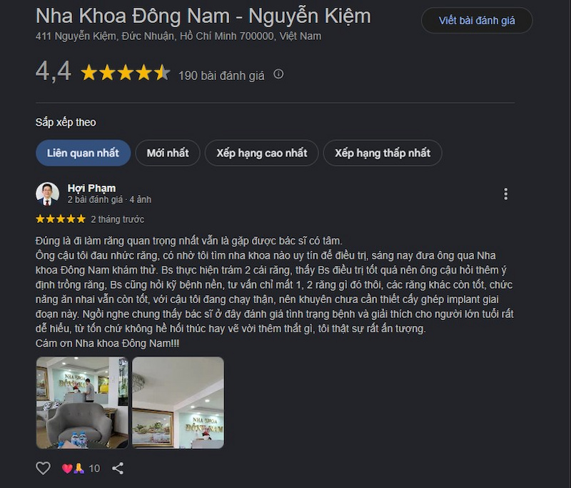 Đánh giá khách hàng