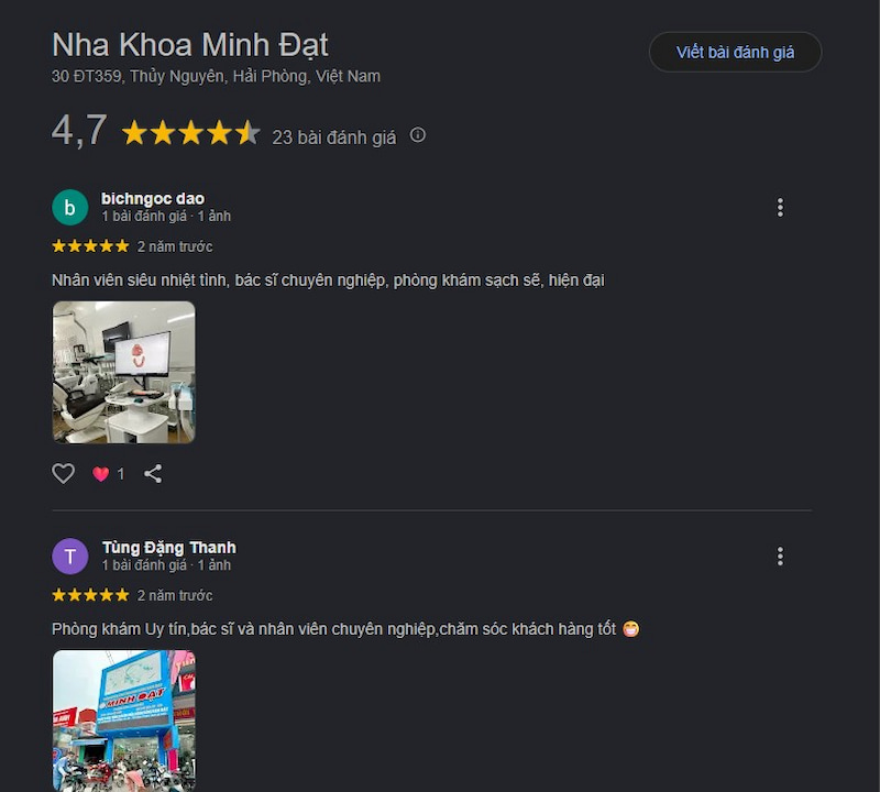 Đánh giá khách hàng