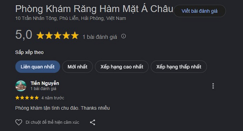 Đánh giá khách hàng