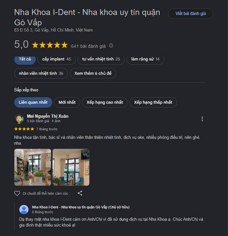 Đánh giá khách hàng