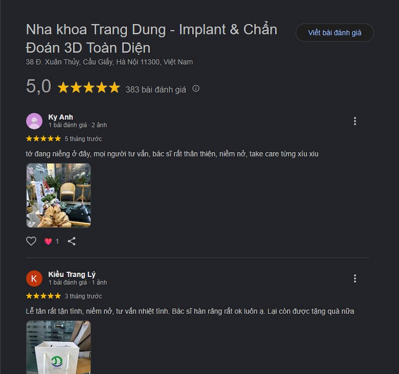 Đánh giá từ khách hàng