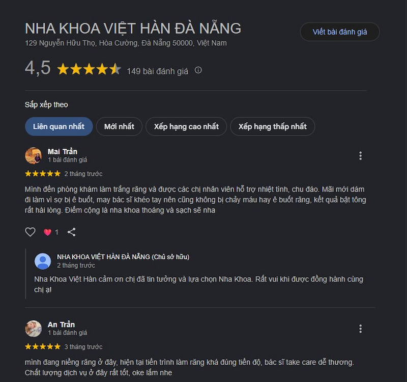 Đánh giá khách hàng
