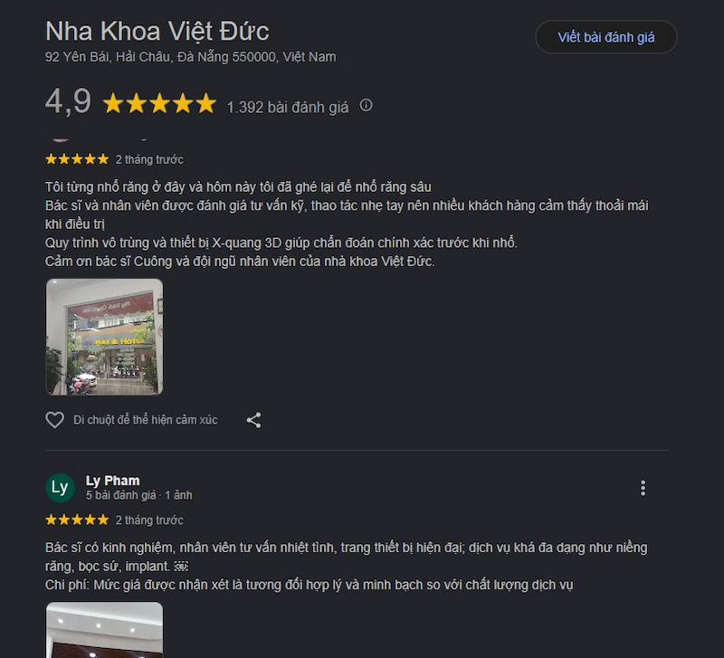 Đánh giá khách hàng