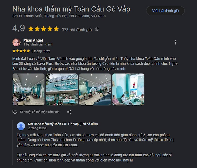 Đánh giá khách hàng