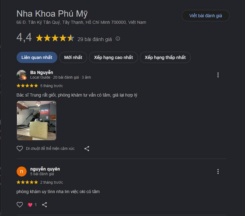 Đánh giá khách hàng 