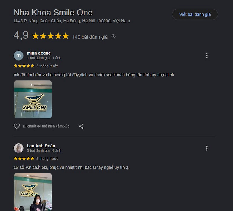 Đánh giá khách hàng