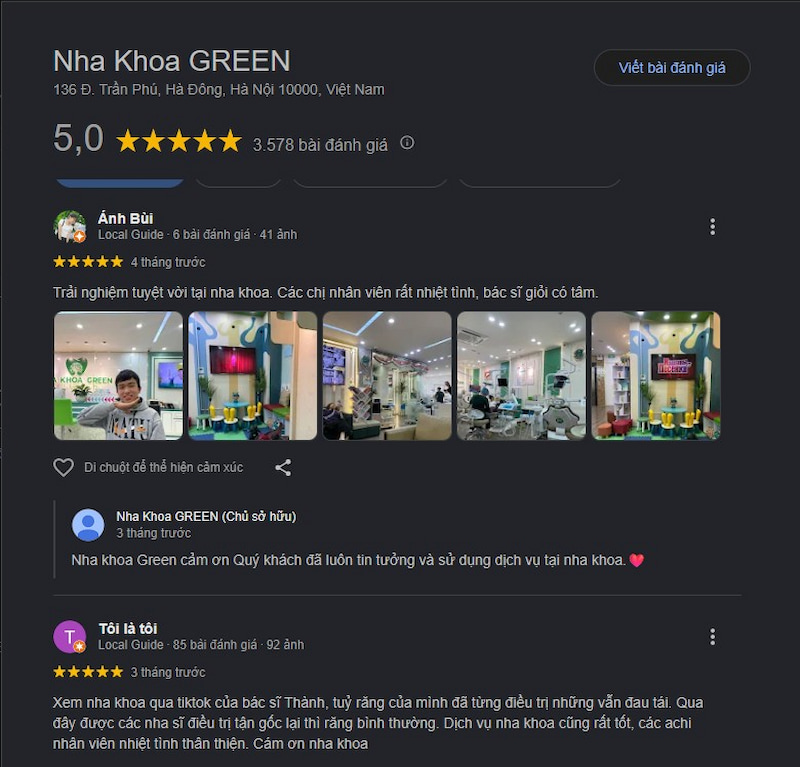 Đánh giá khách hàng