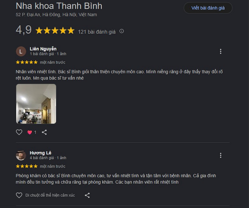 Đánh giá khách hàng