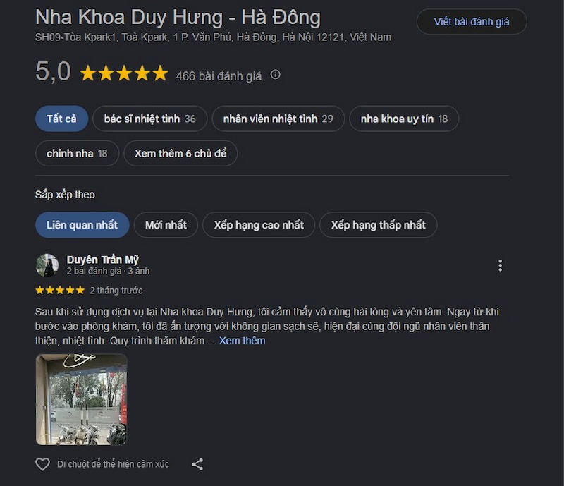 Đánh giá khách hàng