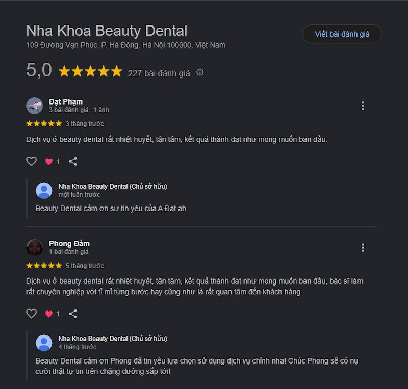 Đánh giá khách hàng
