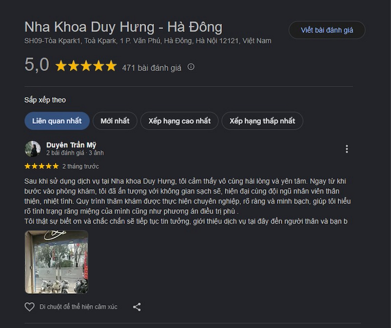 Đánh giá khách hàng
