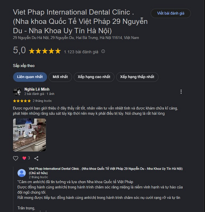 Đánh giá khách hàng