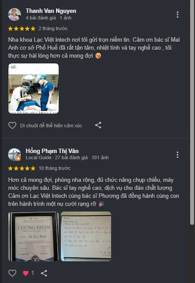 Đánh giá khách hàng