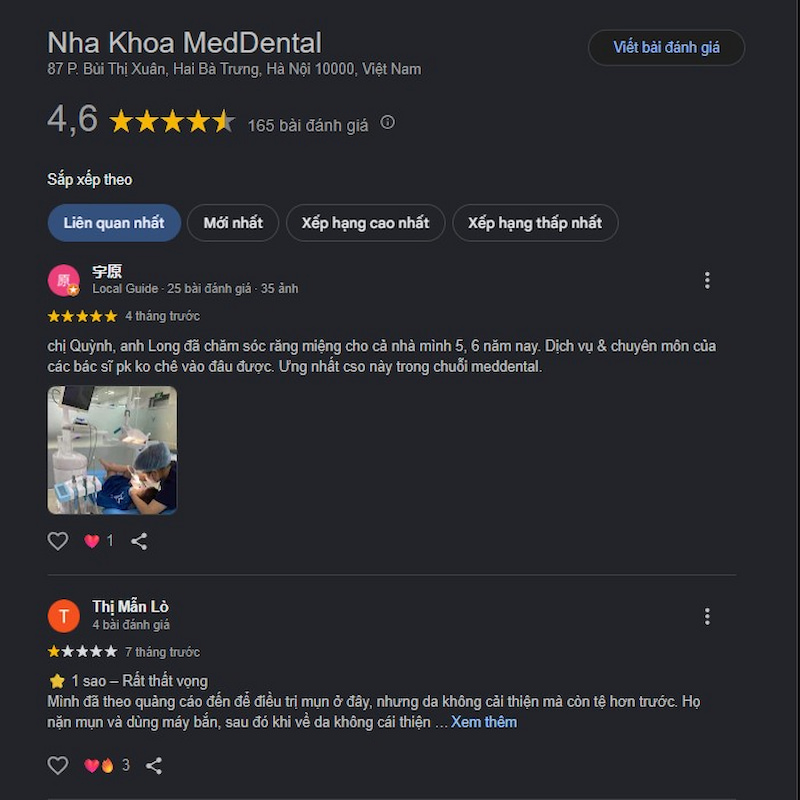 Đánh giá khách hàng
