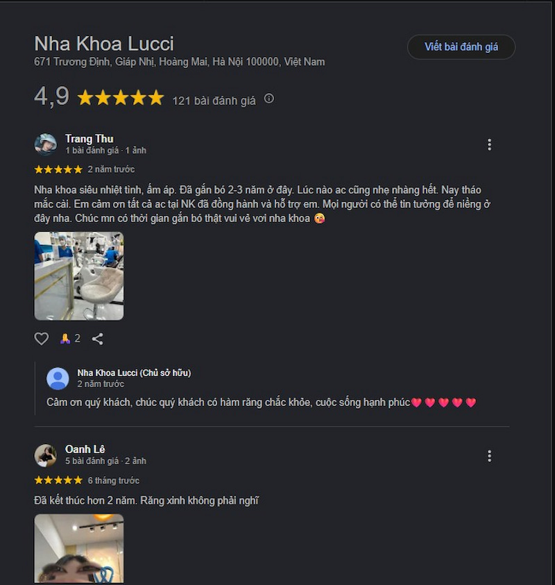 Đánh giá khách hàng