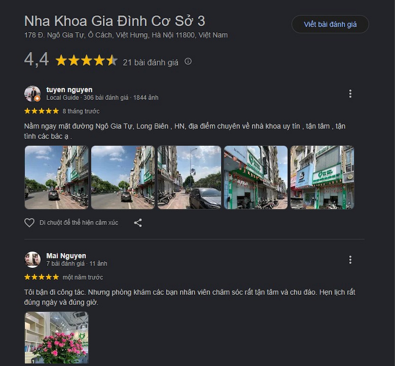 Đánh giá khách hàng 