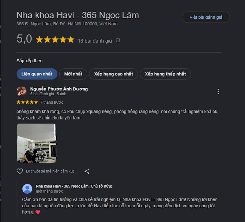 Đánh giá khách hàng 
