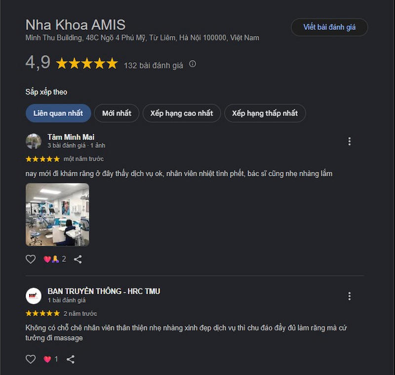 Đánh giá khách hàng