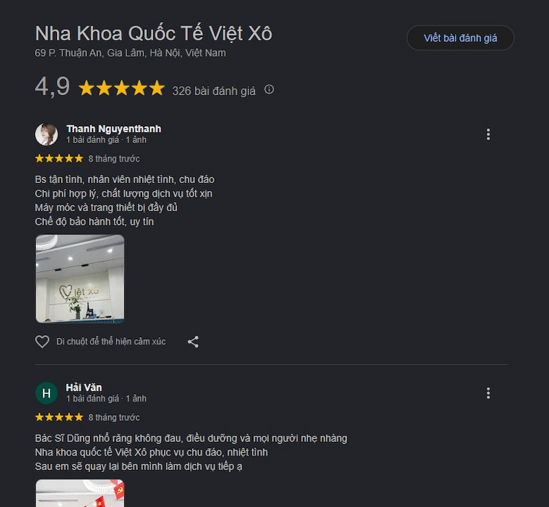 Đánh giá khách hàng