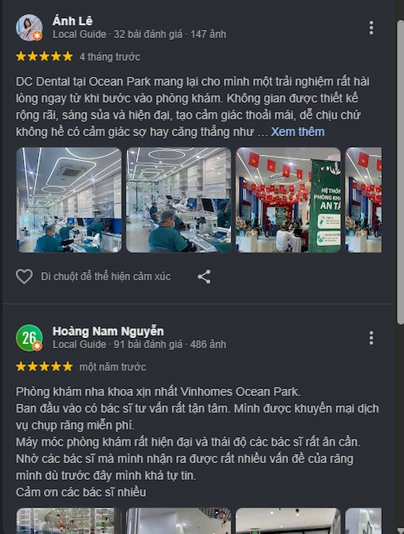Đánh giá khách hàng