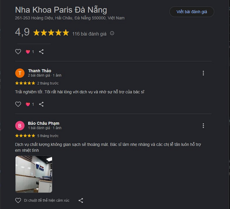 Đánh giá khách hàng