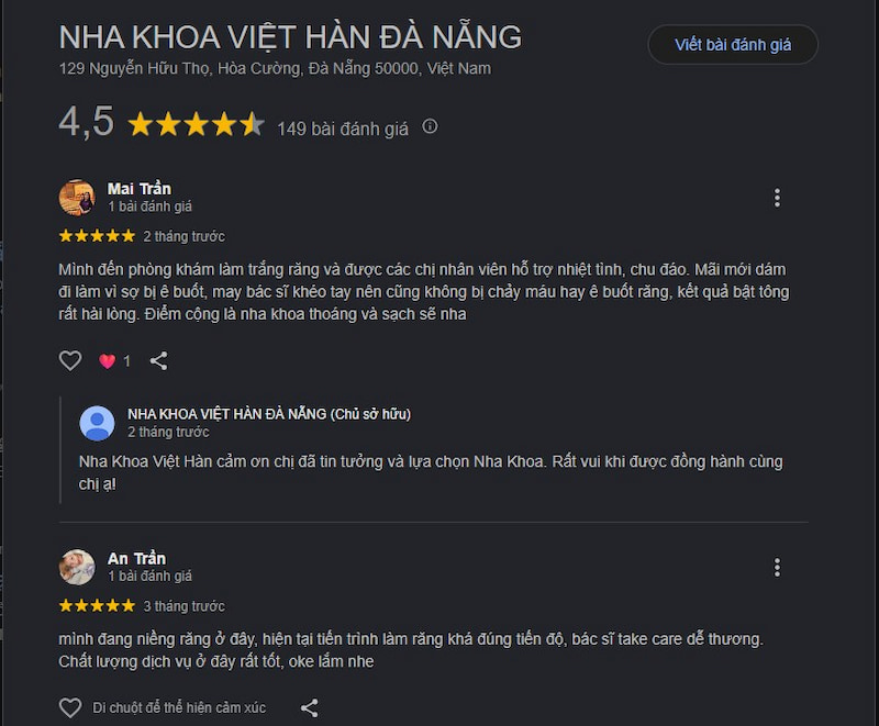 Đánh giá khách hàng