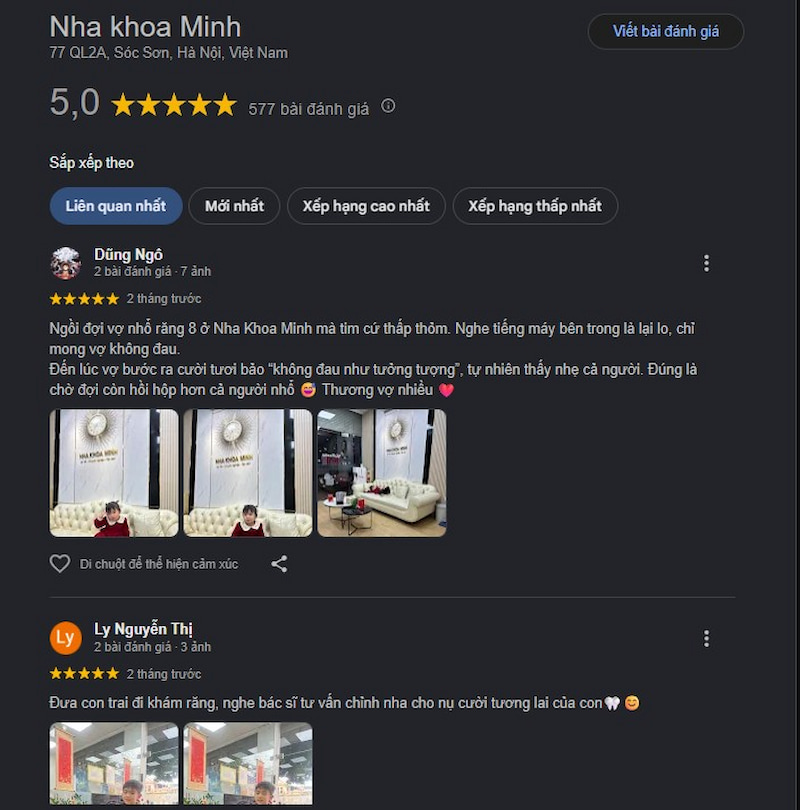 Đánh giá khách hàng
