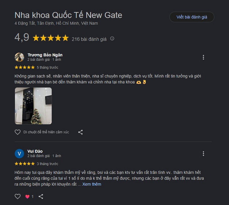 Đánh giá khách hàng