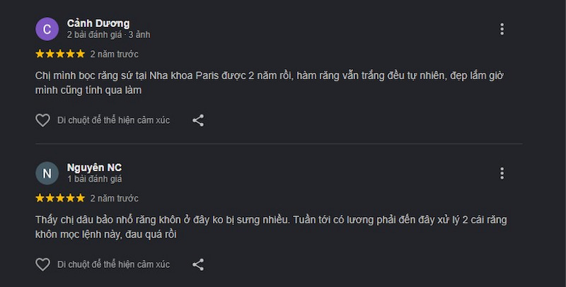 Đánh giá khách hàng