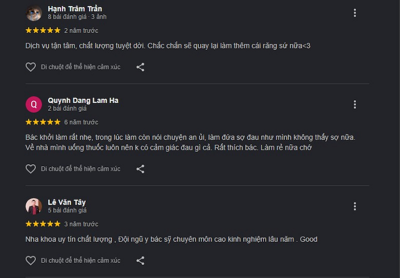 Đánh giá khách hàng