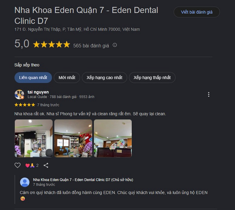 Đánh giá khách hàng