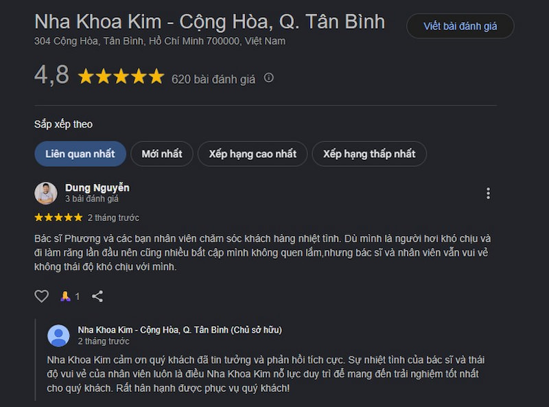 Đánh giá khách hàng