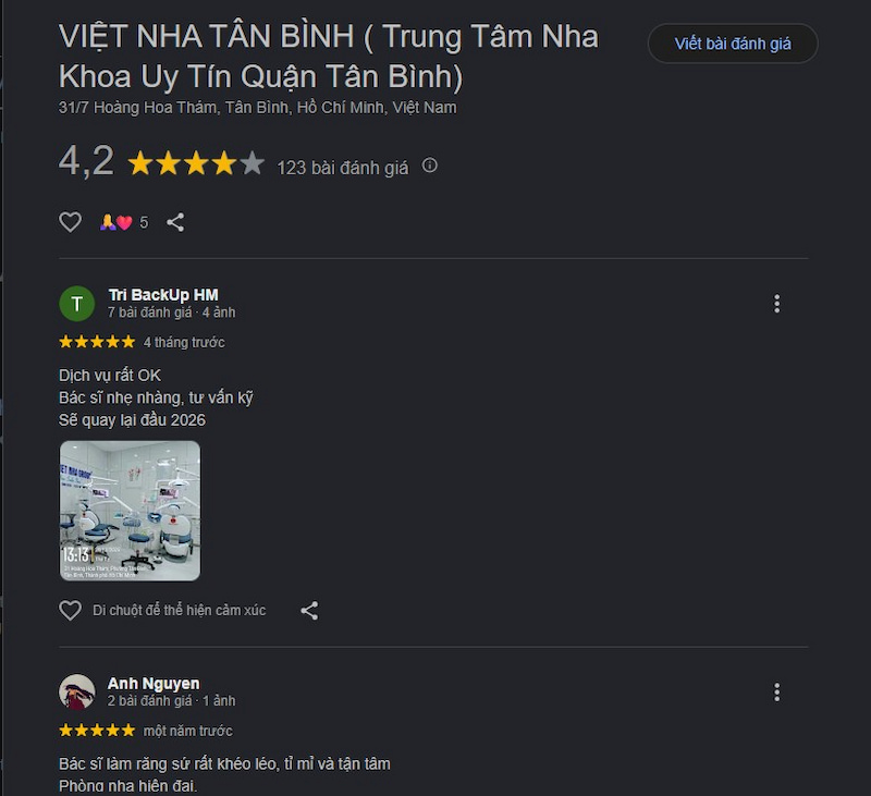 Đánh giá khách hàng