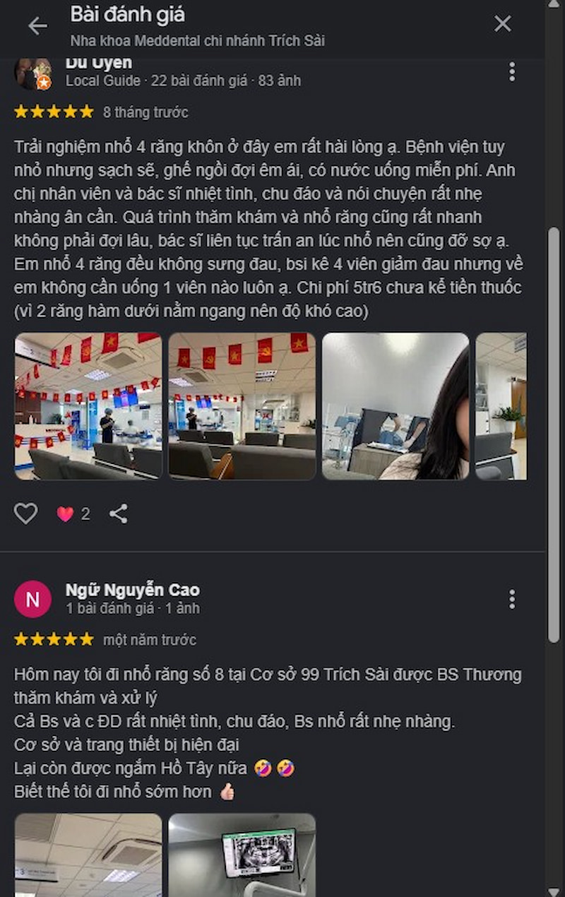 Đánh giá khách hàng