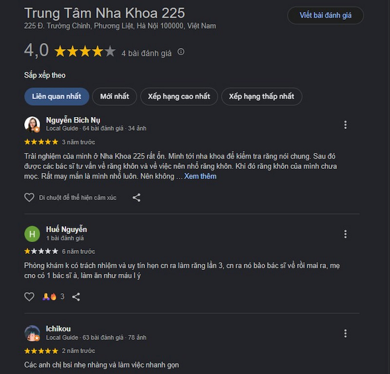 Đánh giá khách hang